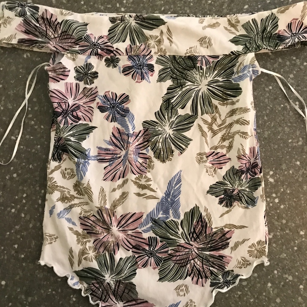 free people off the shoulder bodysuit
